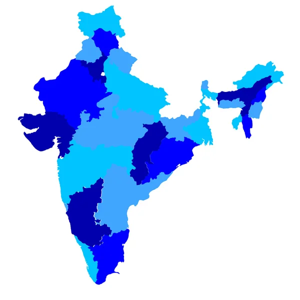 India　map — Stockový vektor